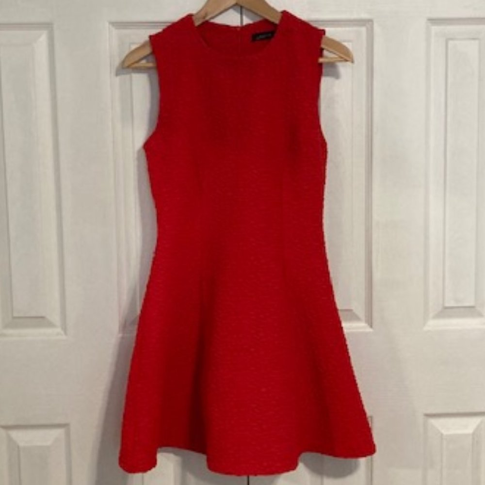 ZARA red sleeveless fit & flare mini dress